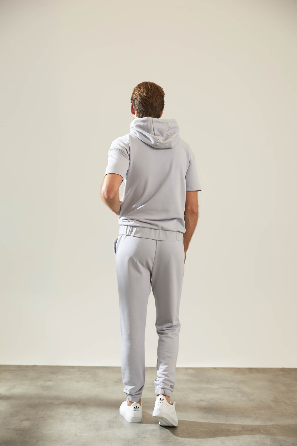 Erkek Pamuklu Üç İplik Cepli Uzun Eşofman Altı