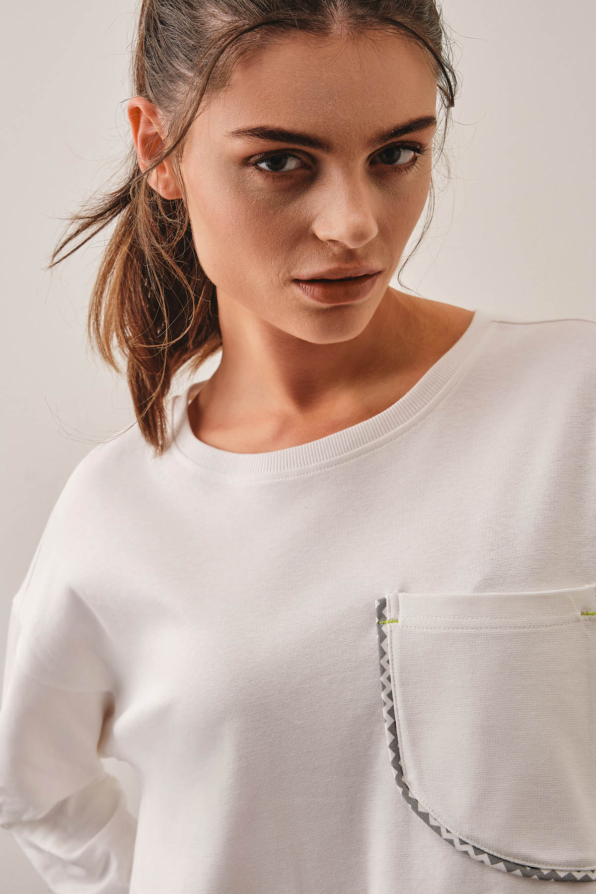 Kadın Pamuklu Uzun Pijama Takımı