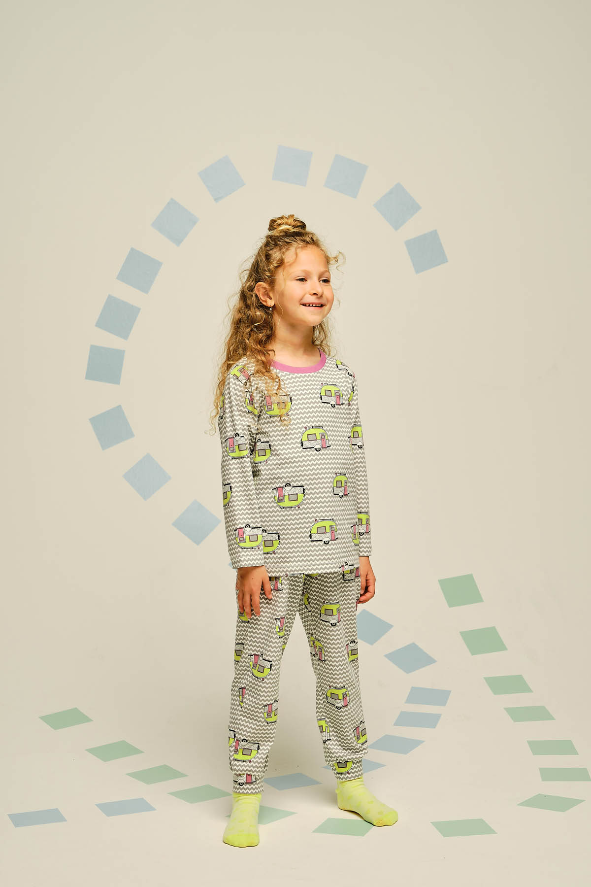 Kız Çocuk Pamuklu Uzun Pijama Takımı