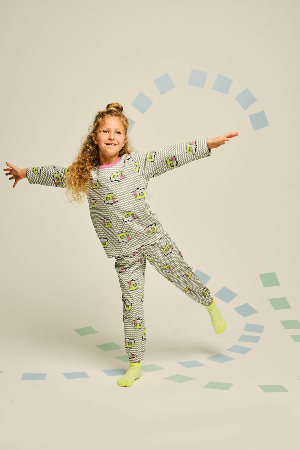 Kız Çocuk Pamuklu Uzun Pijama Takımı