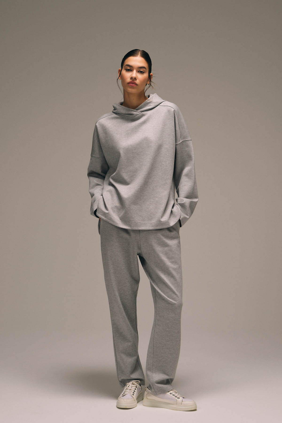 Kadın Viscose Örme Cepli Uzun Eşofman Altı