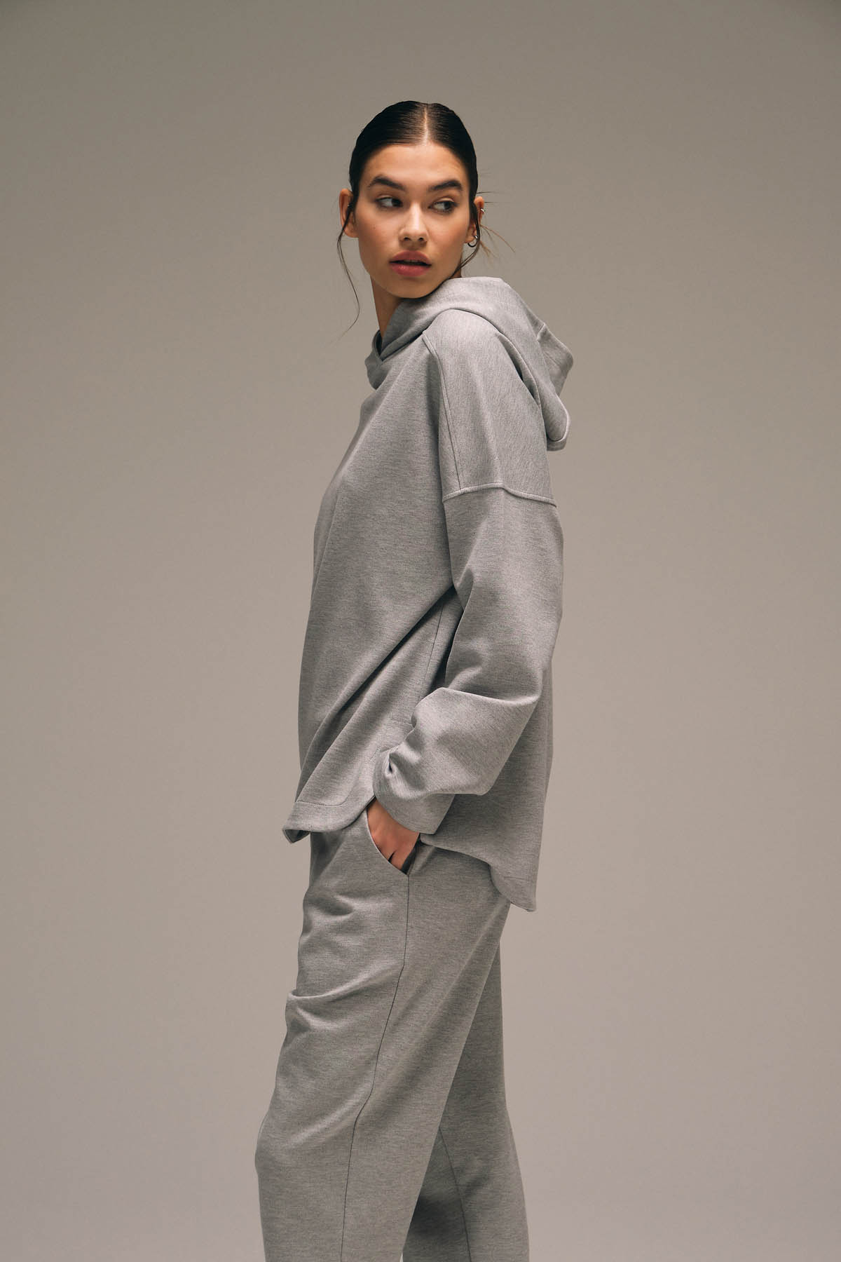 Kadın Viscose Örme Cepli Uzun Eşofman Altı