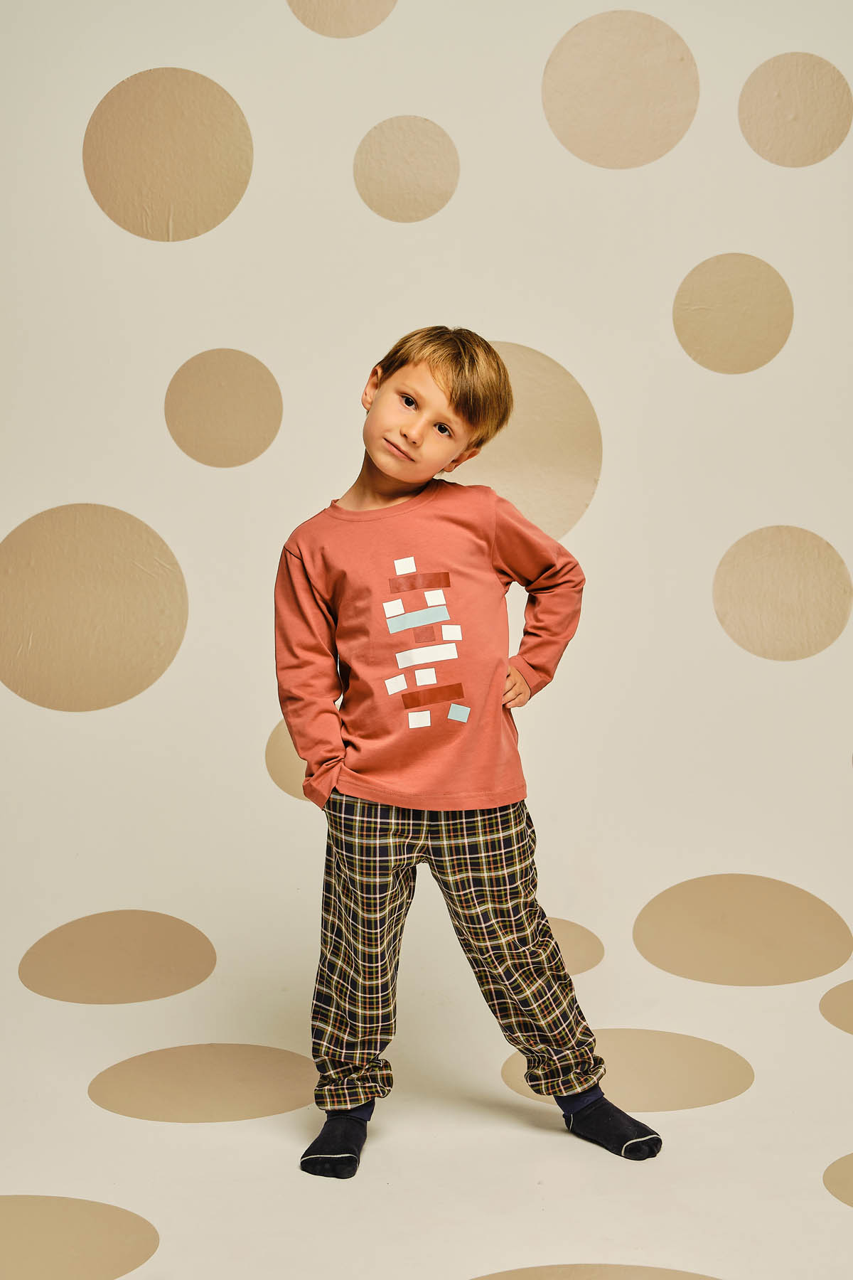 Erkek Çocuk Pamuklu Uzun Pijama Takımı