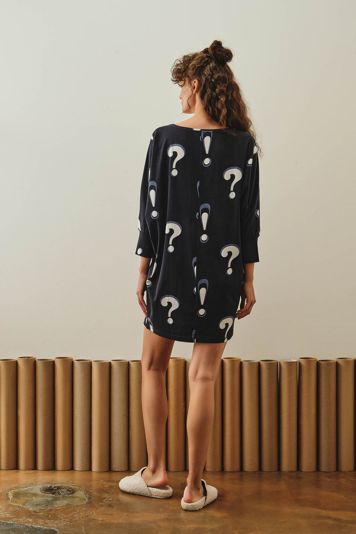 Hamile Pamuklu Oversize Gecelik