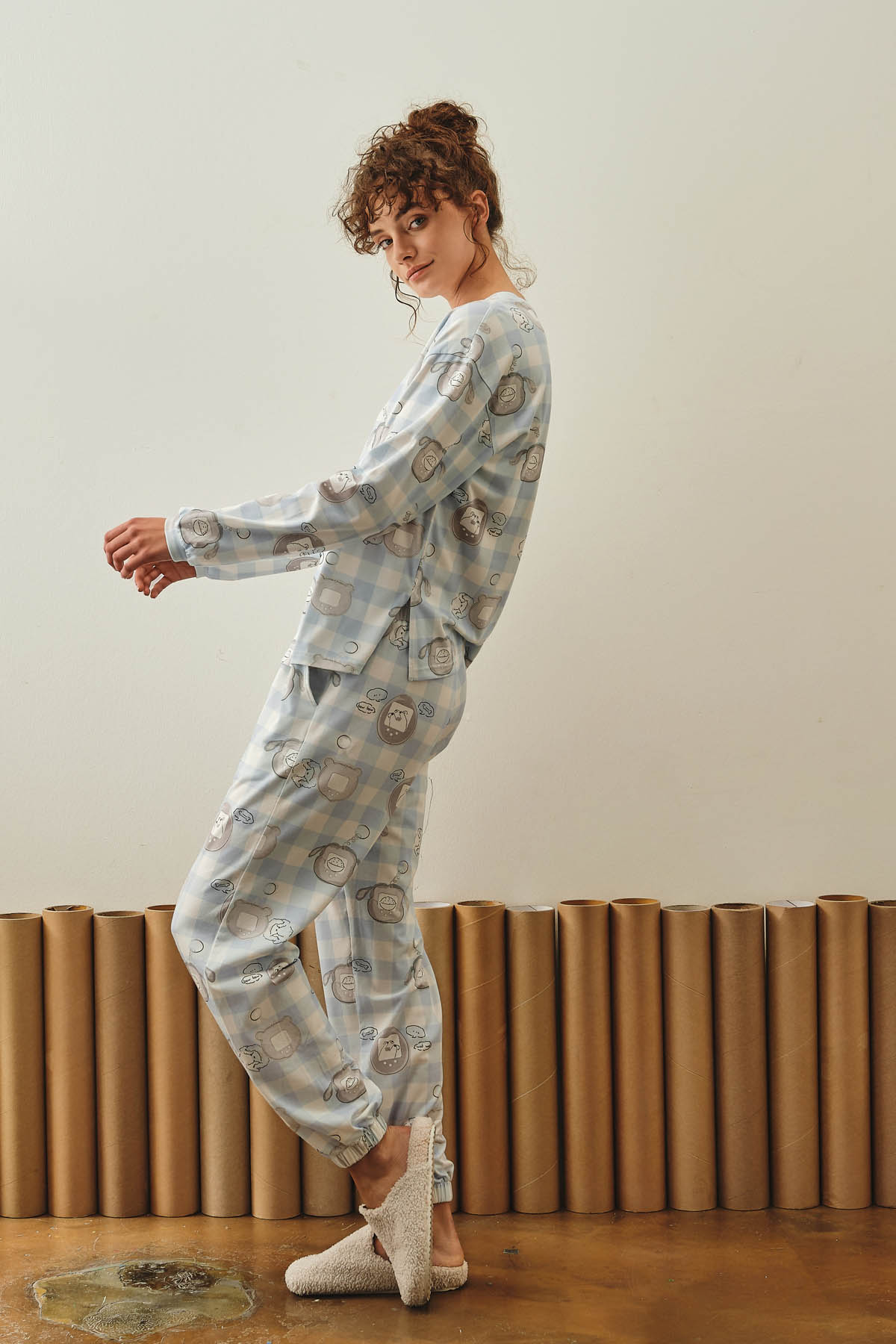 Kadın Pamuklu Uzun Pijama Altı