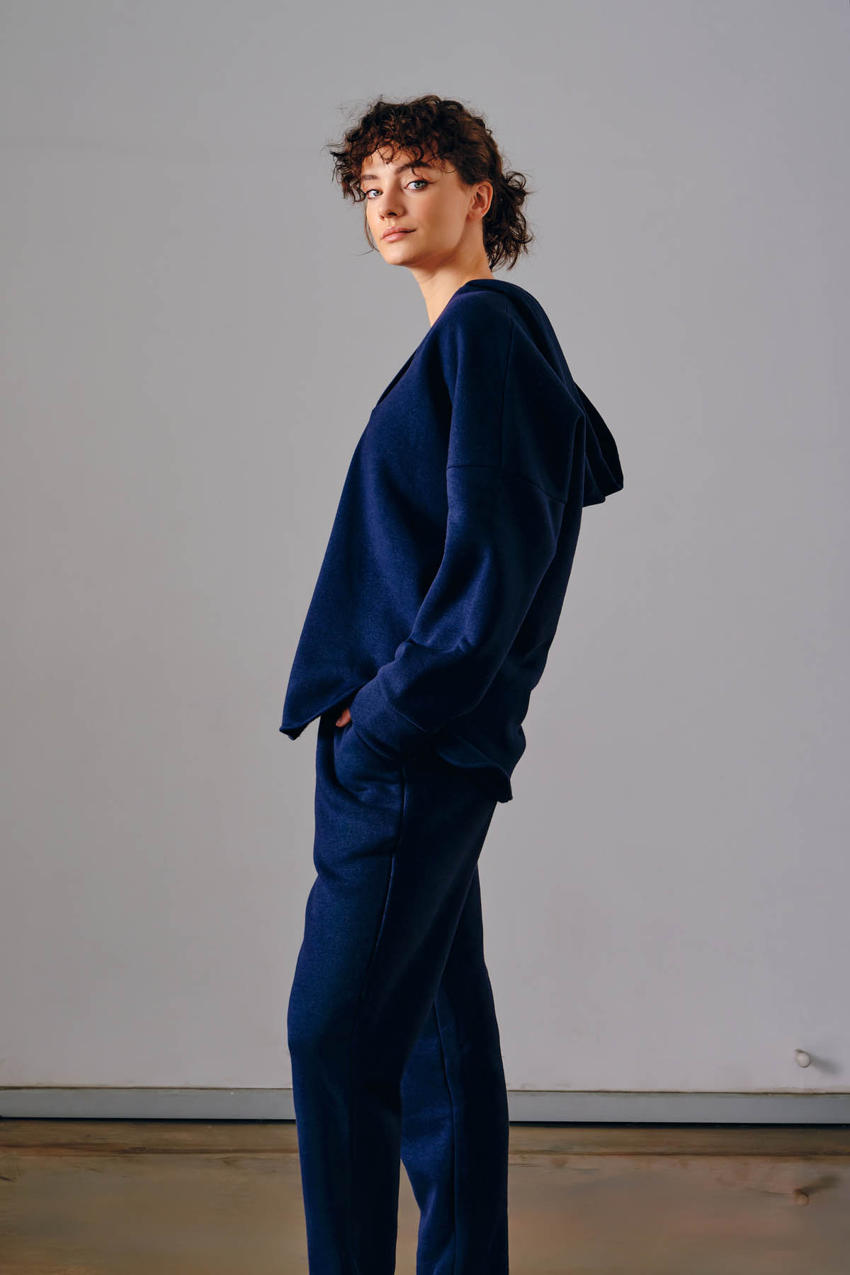Kadın Pamuklu Şardonlu Sweatshirt