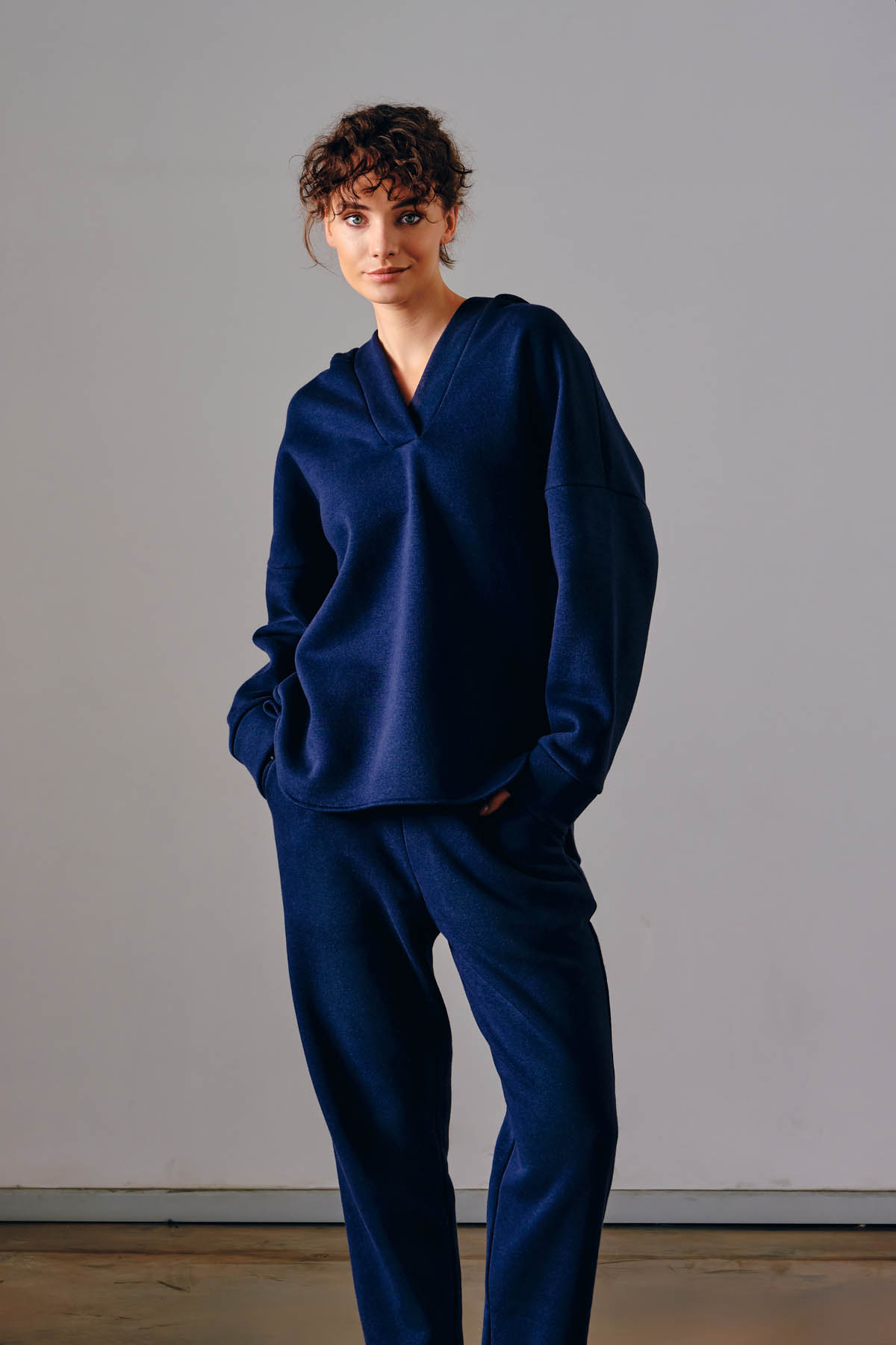 Kadın Pamuklu Şardonlu Sweatshirt
