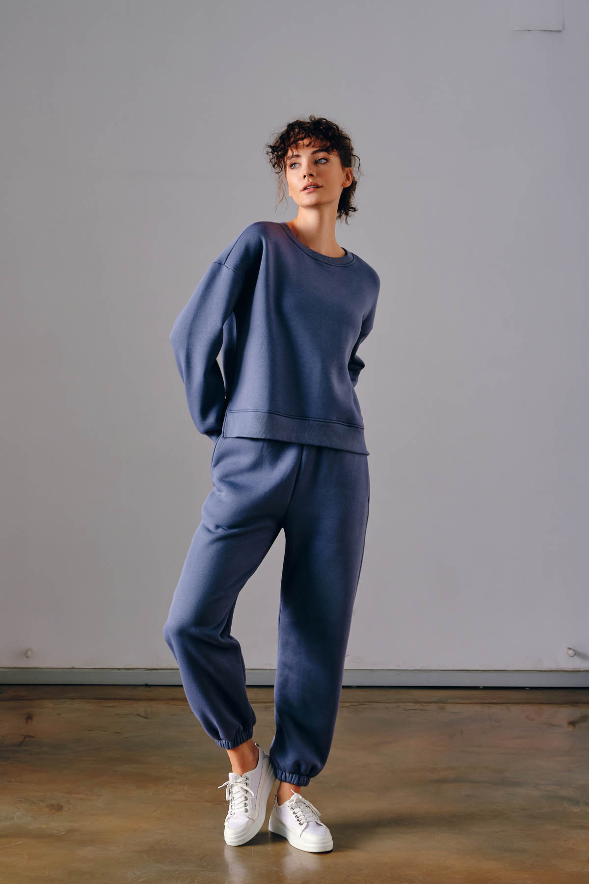 Kadın Pamuklu Şardonlu Eşofman Takımı