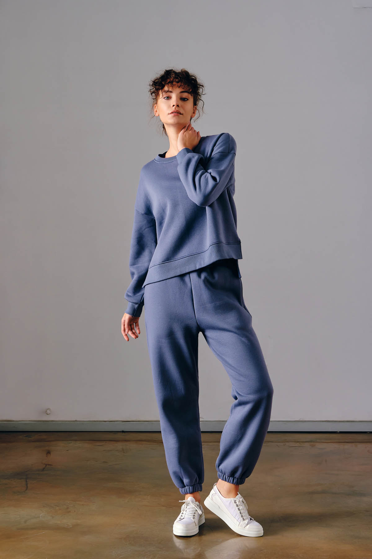 Kadın Pamuklu Şardonlu Eşofman Takımı