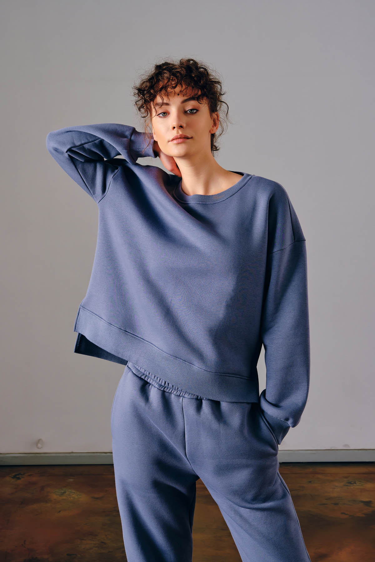 Kadın Pamuklu Şardonlu Eşofman Takımı