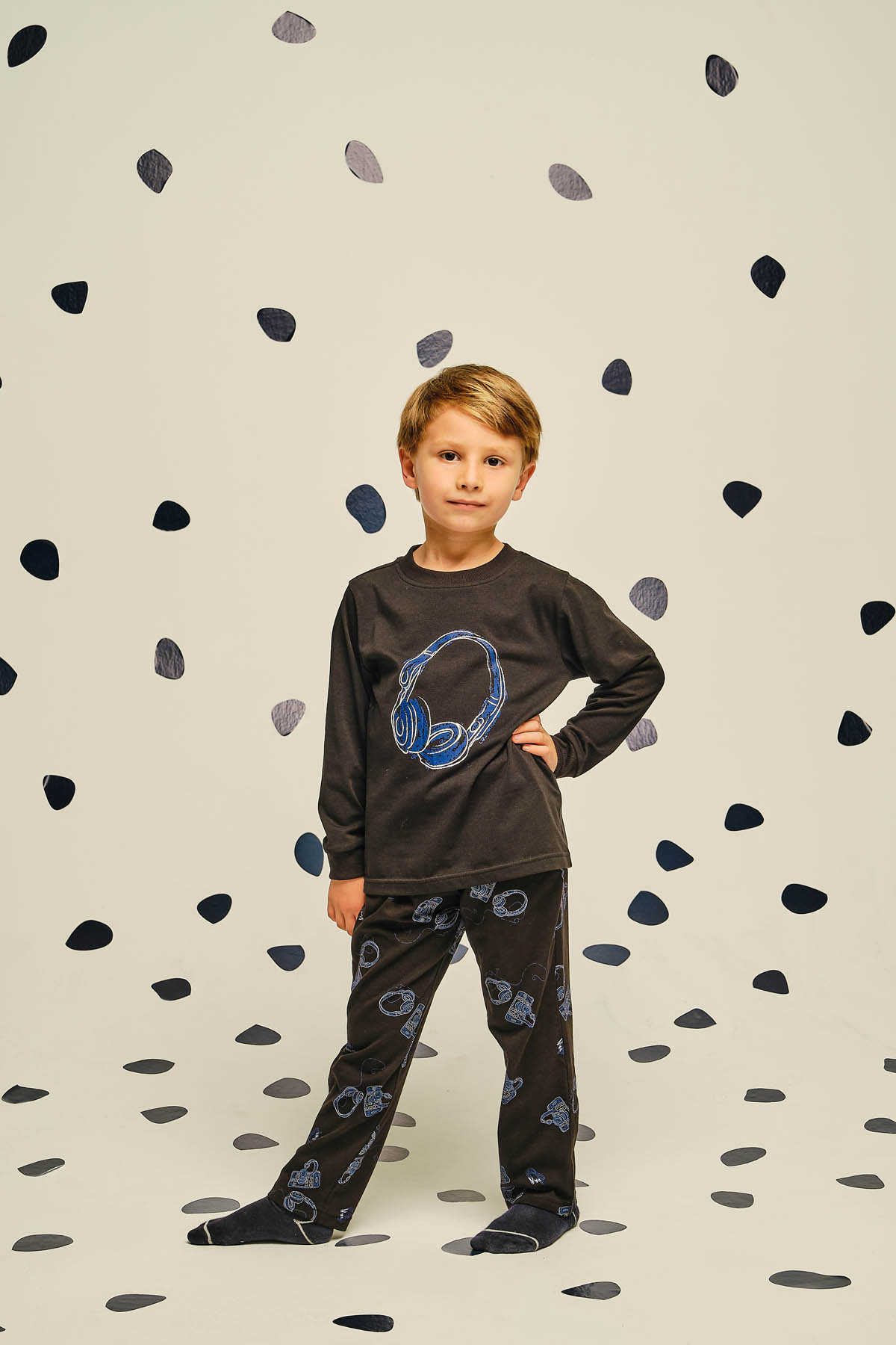 Erkek Çocuk Pamuklu Uzun Pijama Takımı