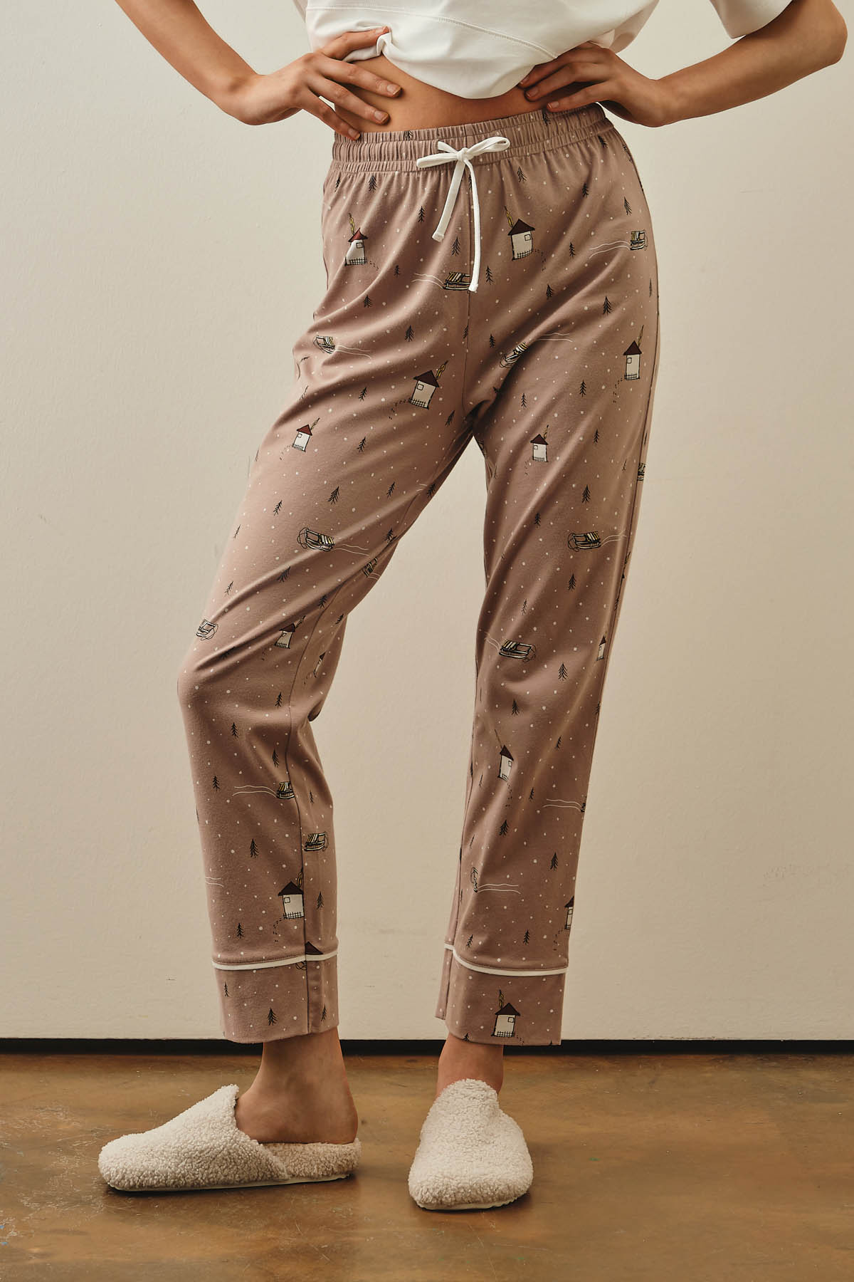 Kadın Pamuklu Uzun Pijama Altı