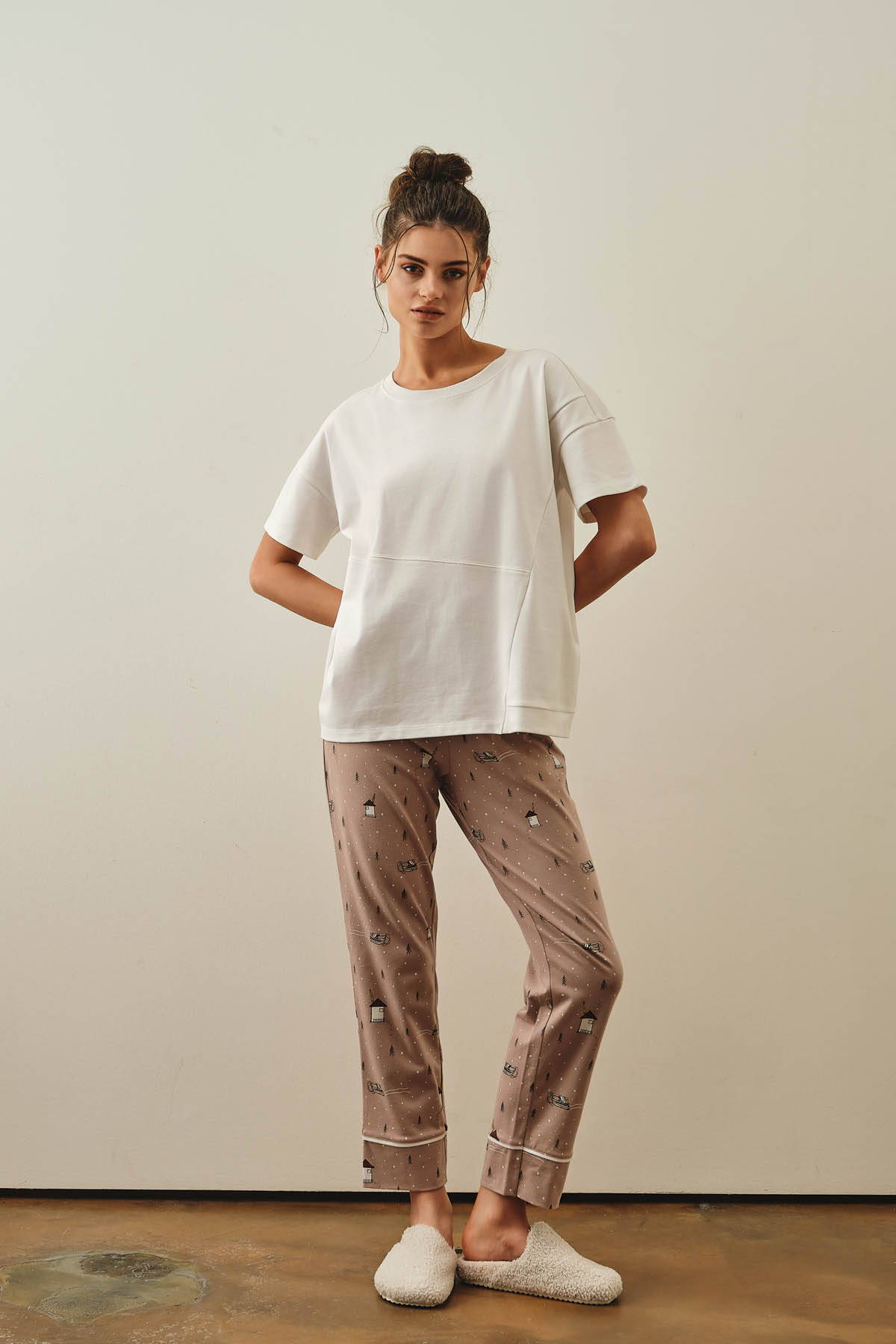 Kadın Pamuklu Uzun Pijama Altı