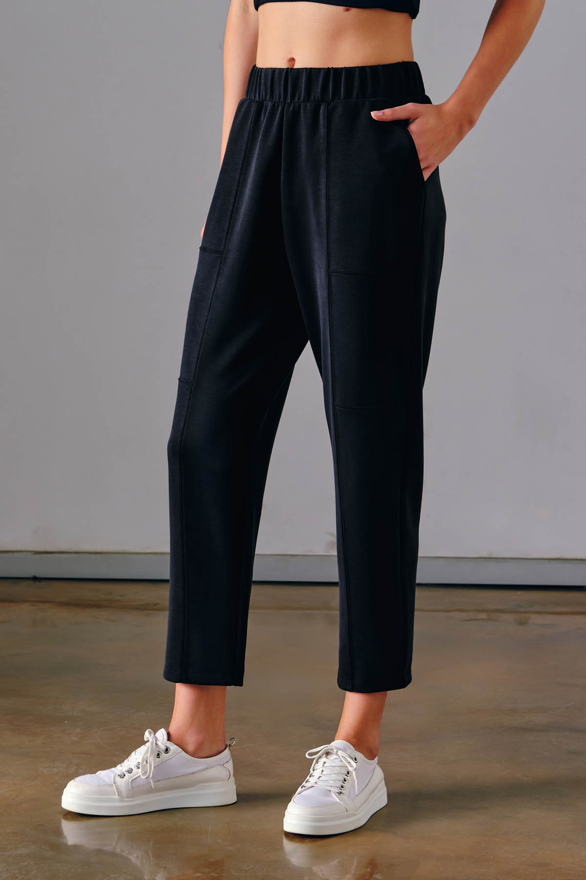 Kadın Soft Touch Dikiş Detaylı Pantolon