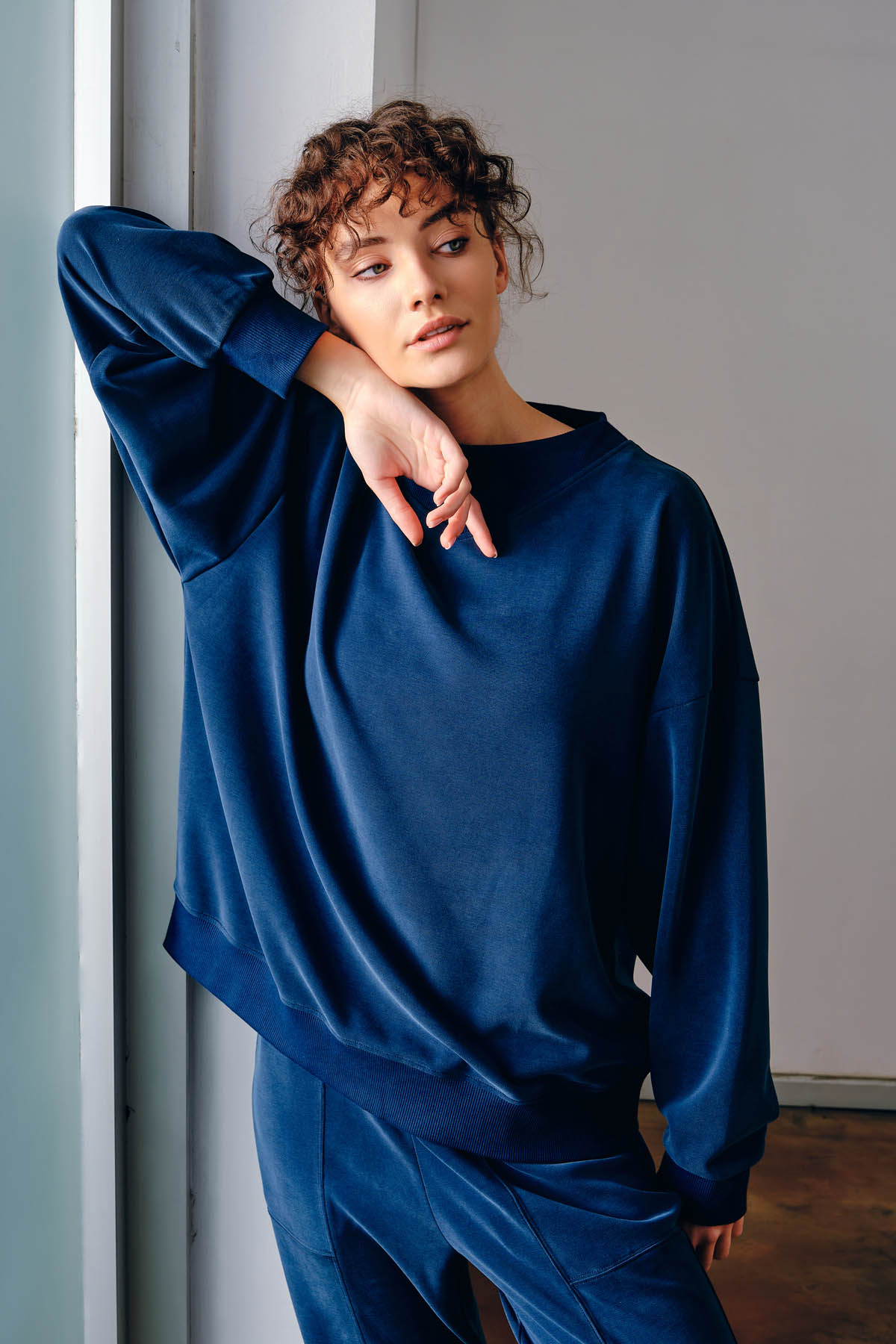 Kadın Soft Touch Oversize Sweatshirt	