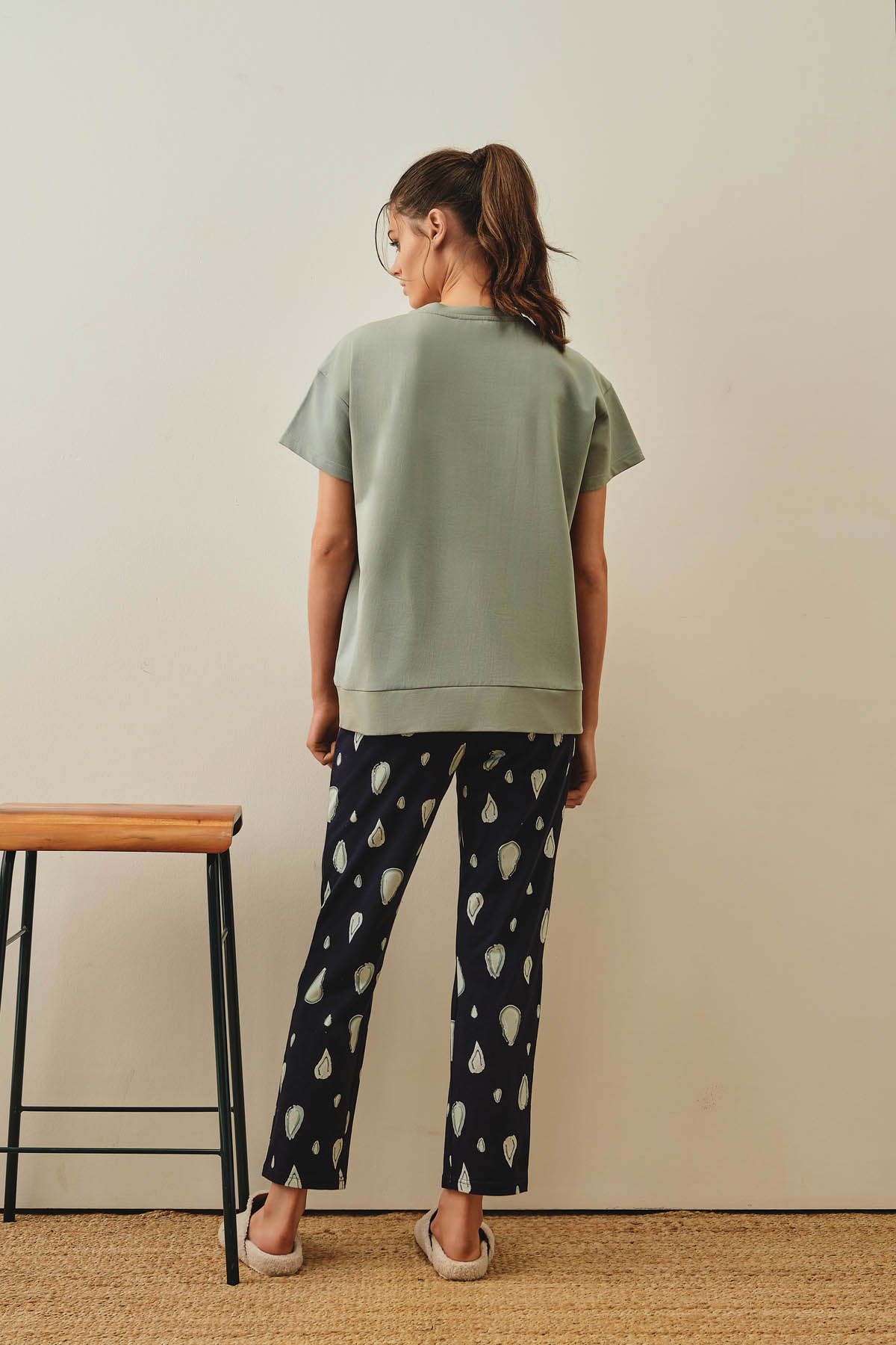 Kadın Pamuklu Pijama Üstü