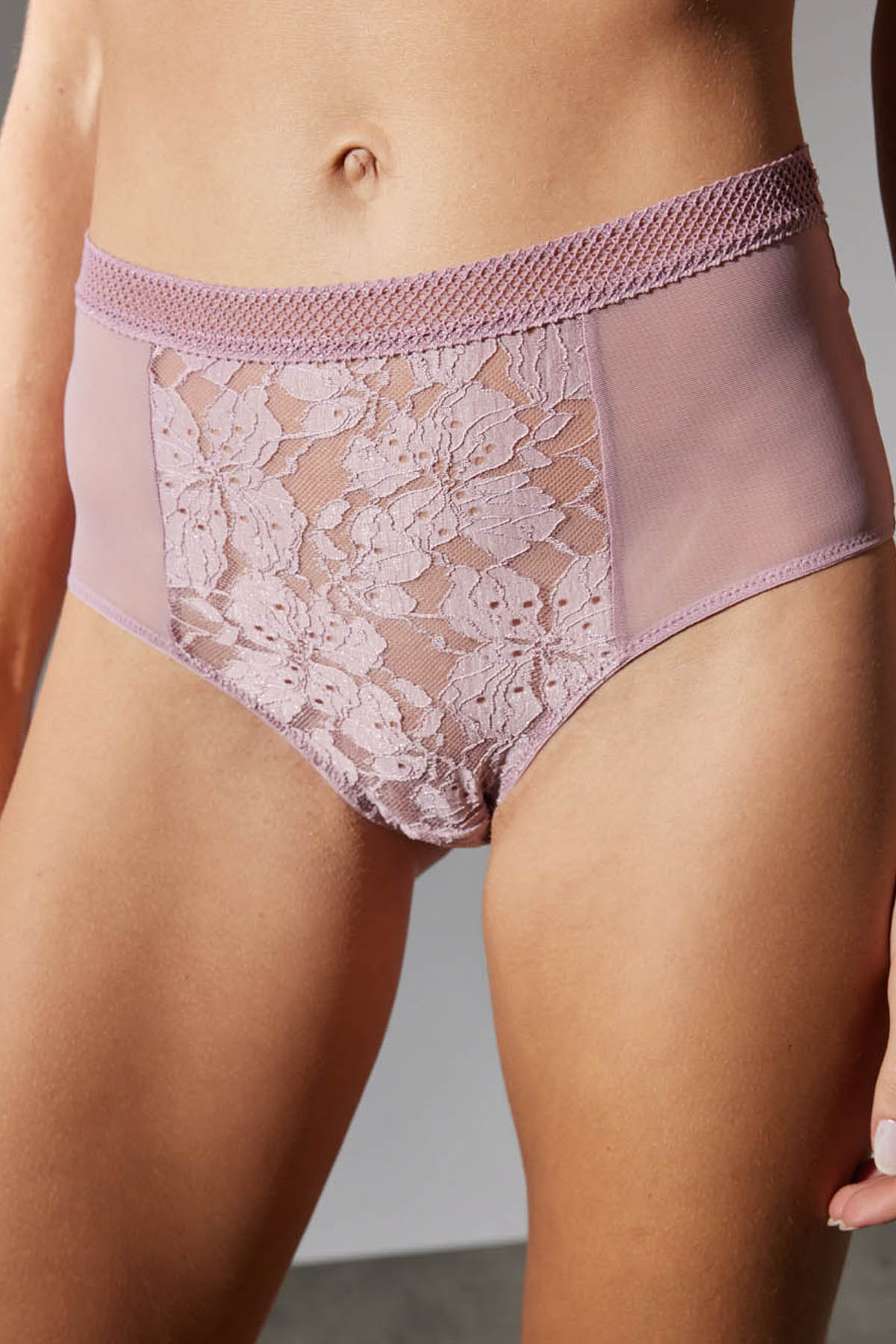 Kadın Dantelli Yüksek Bel Külot