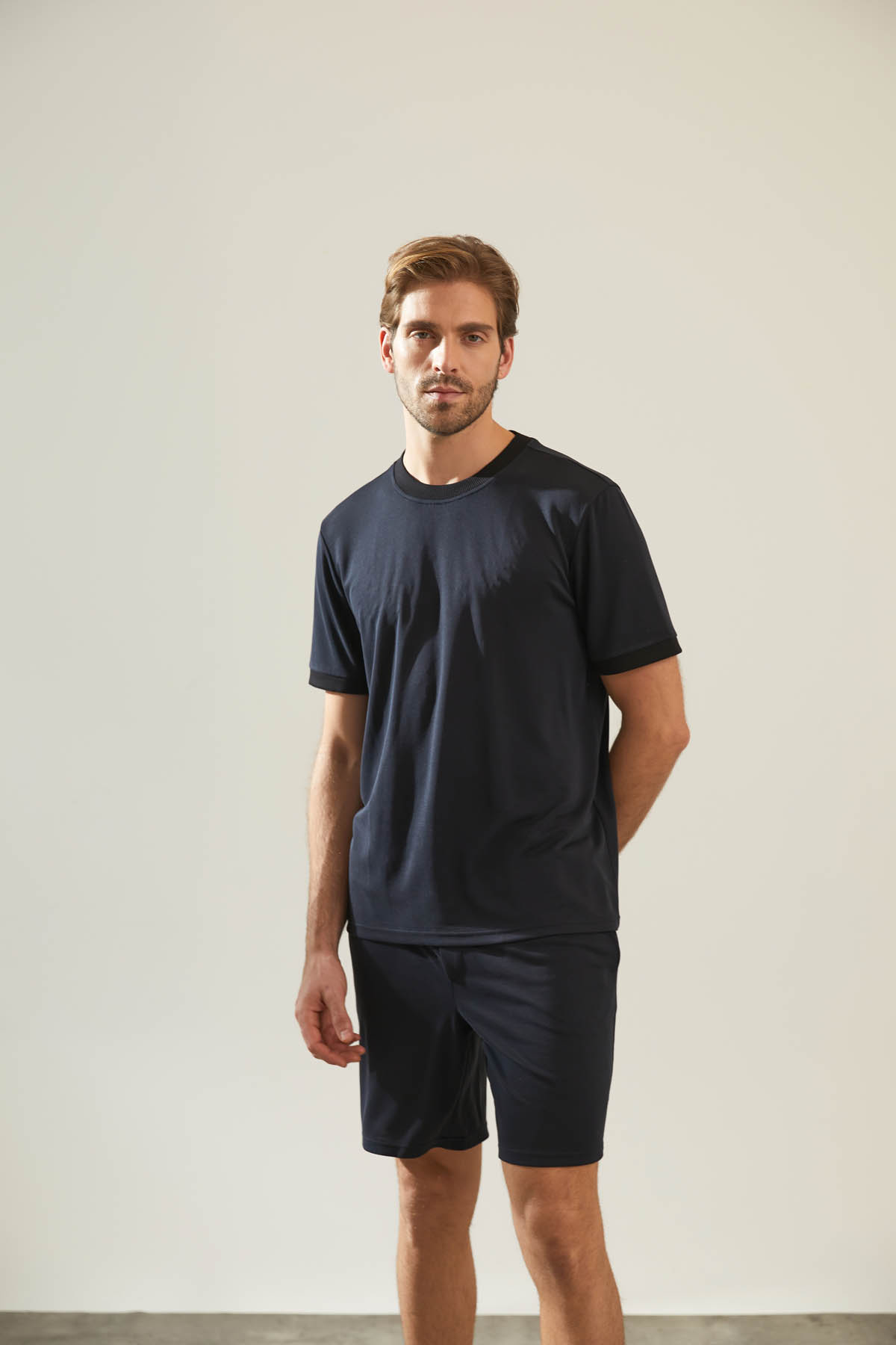 Erkek Cupro Pique Cepli Kısa Kol T-shirt