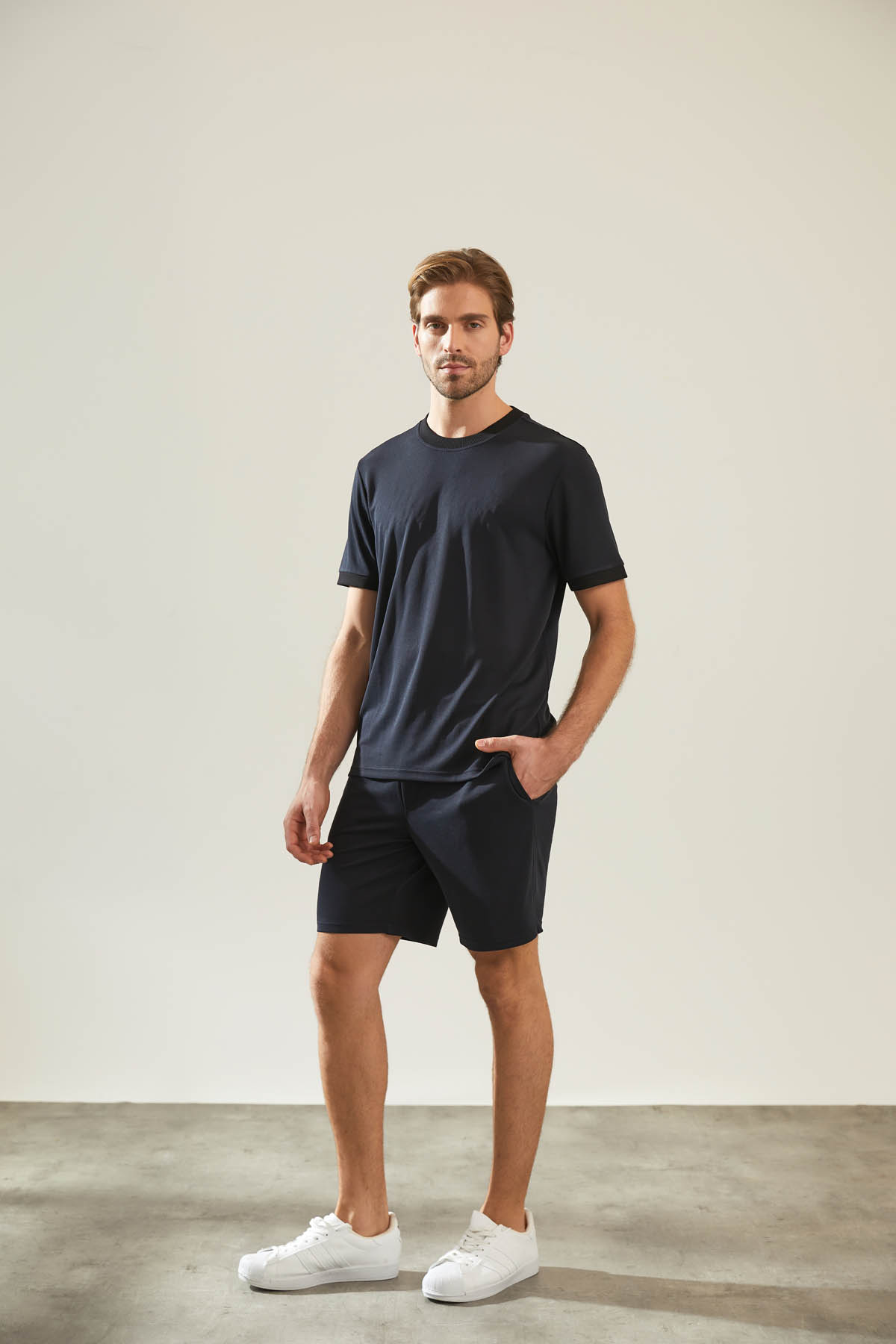 Erkek Cupro Pique Cepli Kısa Kol T-shirt