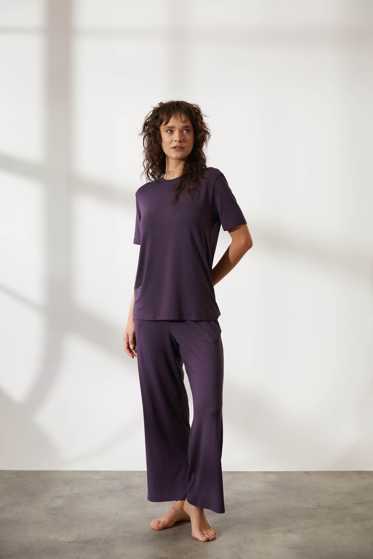 Kadın Modal Kısa Kollu T-shirt