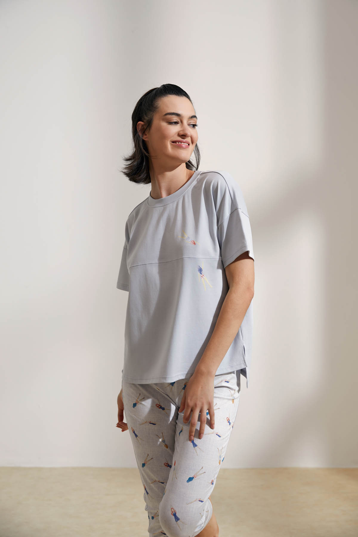 Kadın Pamuklu Pijama Üstü