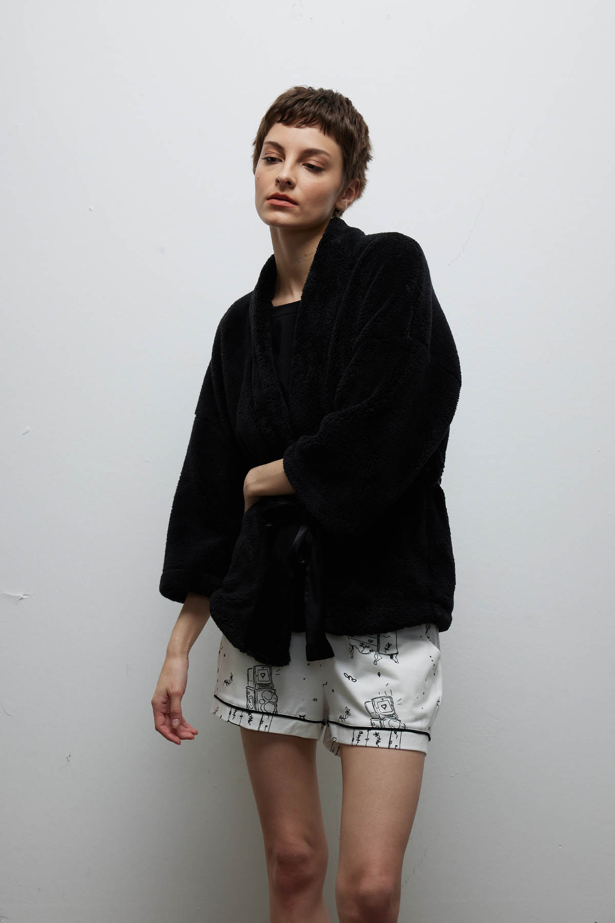 Kadın Yumuşak Dokulu Kimono