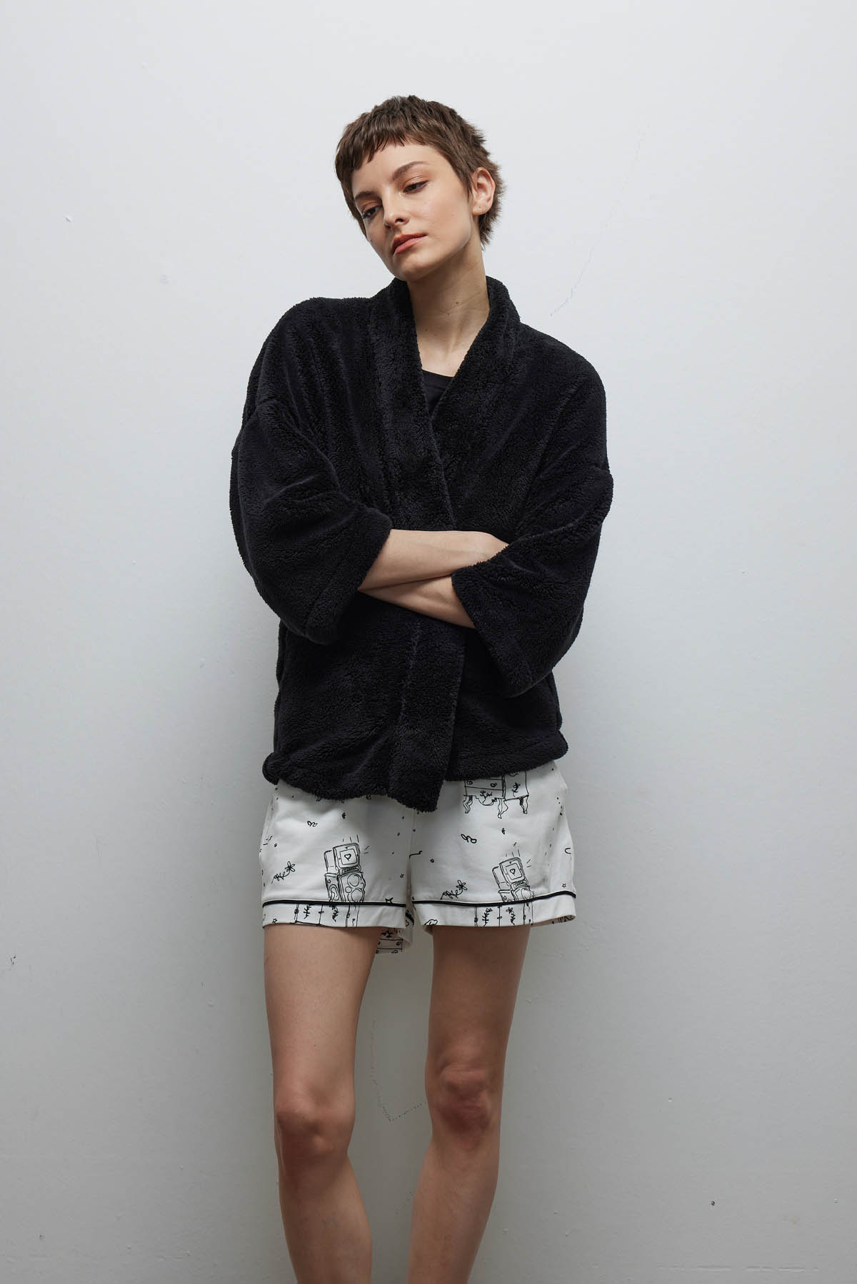 Kadın Yumuşak Dokulu Kimono