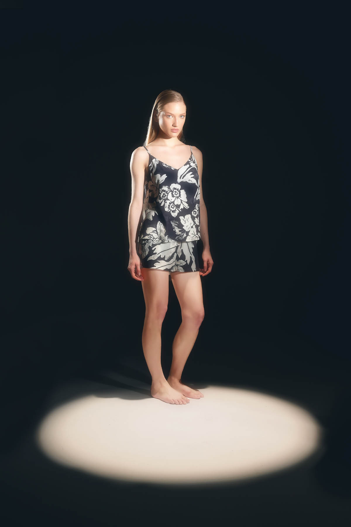 Kadın Vegan Dokuma Ayarlanır İp Askılı V Yaka Atlet