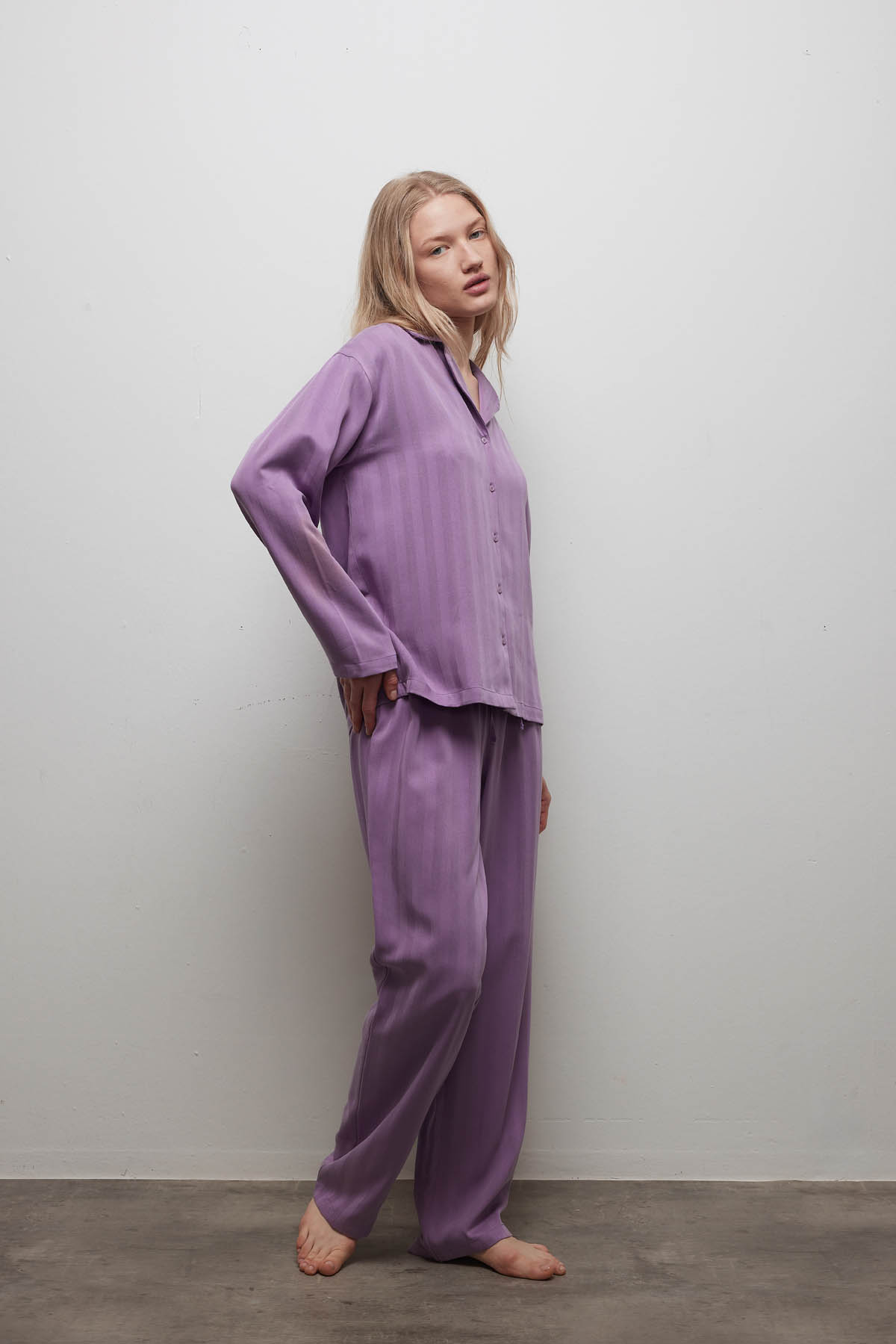 Kadın Jakarlı Dokuma Pantolon