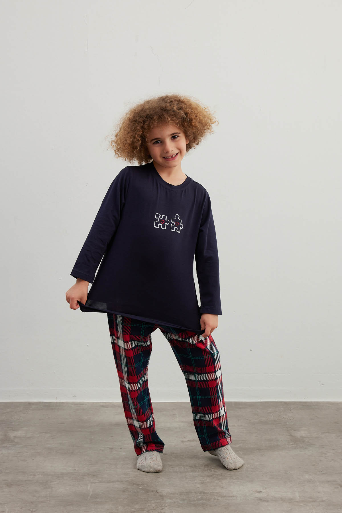 Erkek Çocuk Pamuklu Uzun Kollu Pijama Takımı