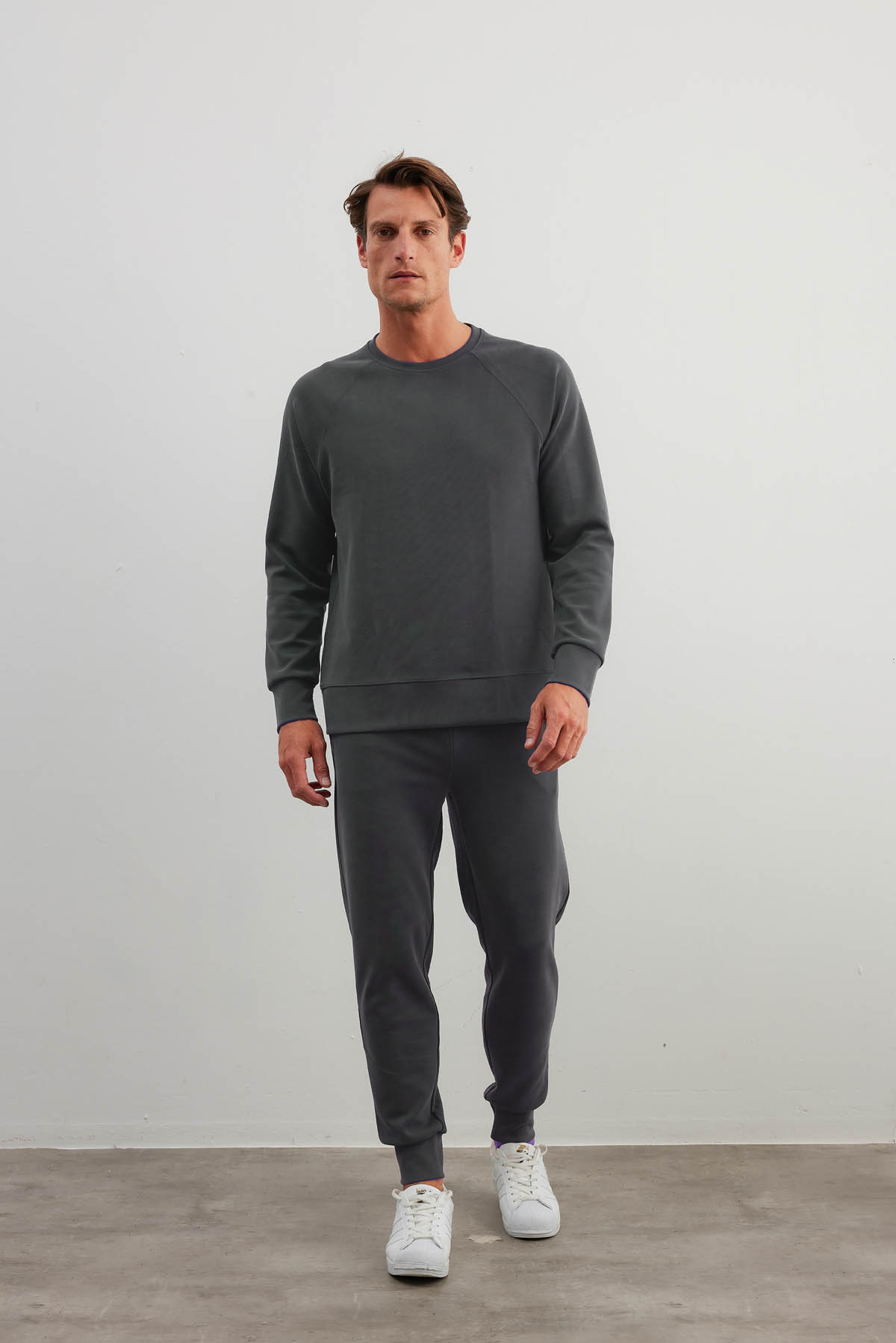 Erkek Soft Touch Reglan Kollu Sweatshirt