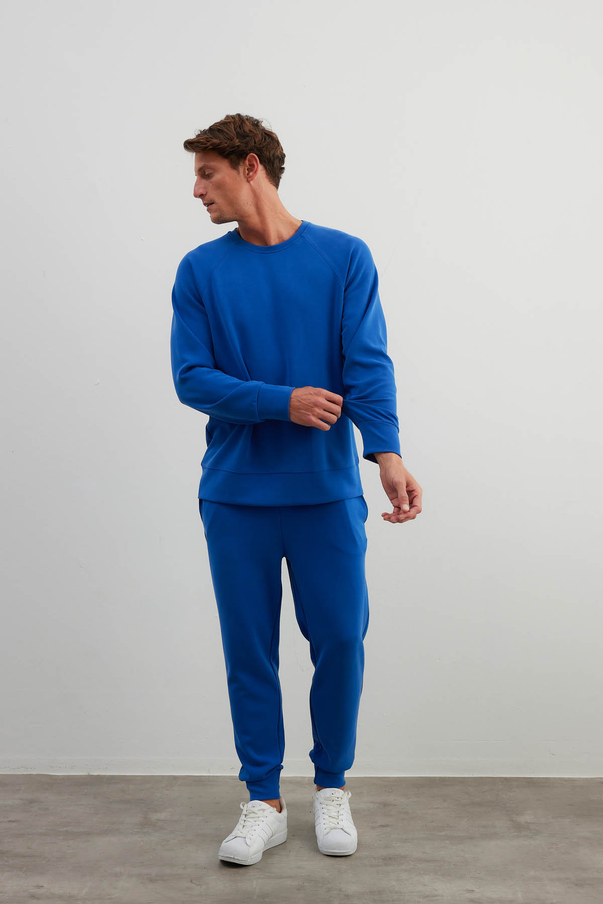 Erkek Soft Touch Reglan Kollu Sweatshirt