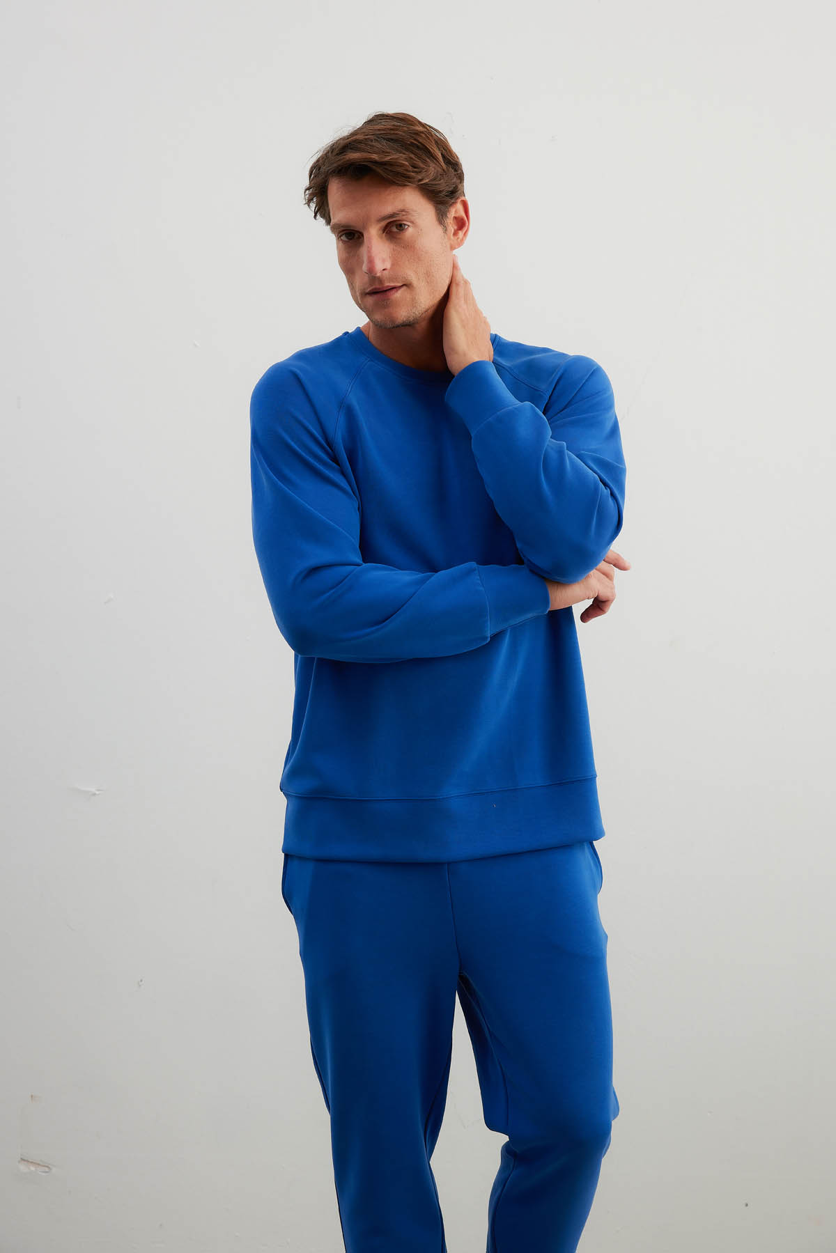 Erkek Soft Touch Reglan Kollu Sweatshirt Pantolon Takım