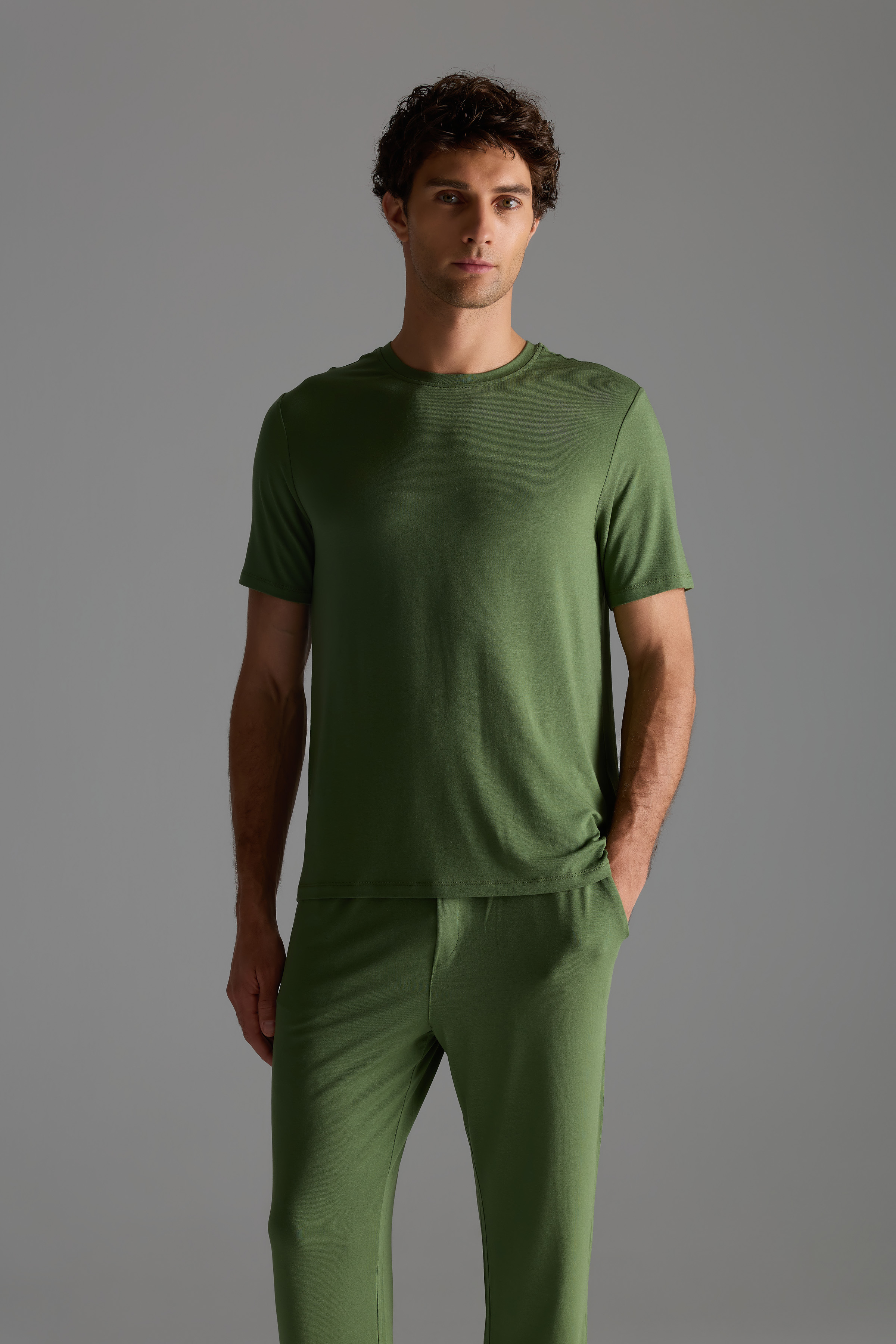 Erkek Modal Kısa Kol T-shirt