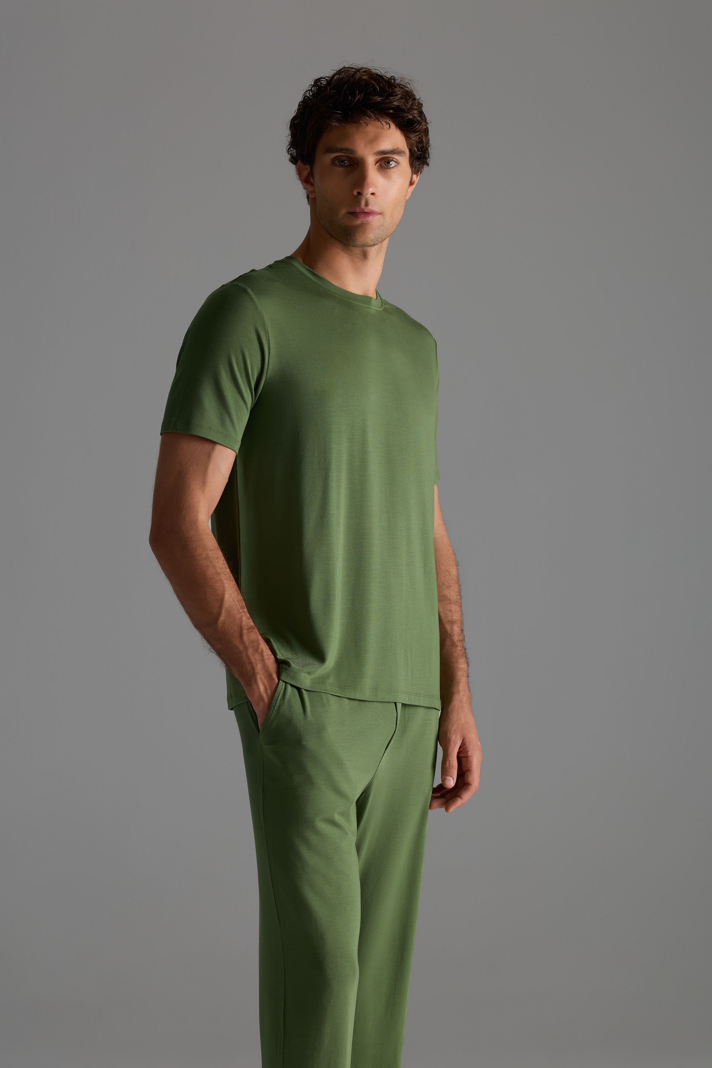 Erkek Modal Kısa Kol T-shirt