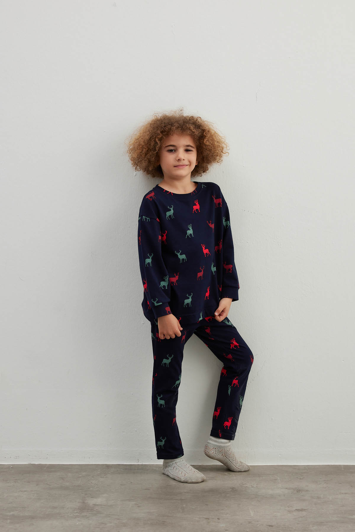 Erkek Çocuk Pamuklu Uzun Kollu Pijama Takımı