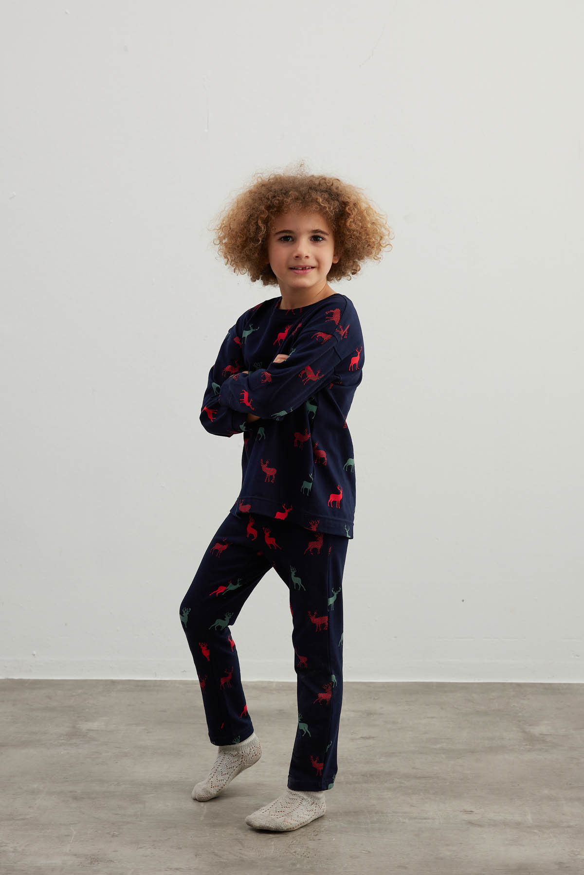 Erkek Çocuk Pamuklu Uzun Kollu Pijama Takımı