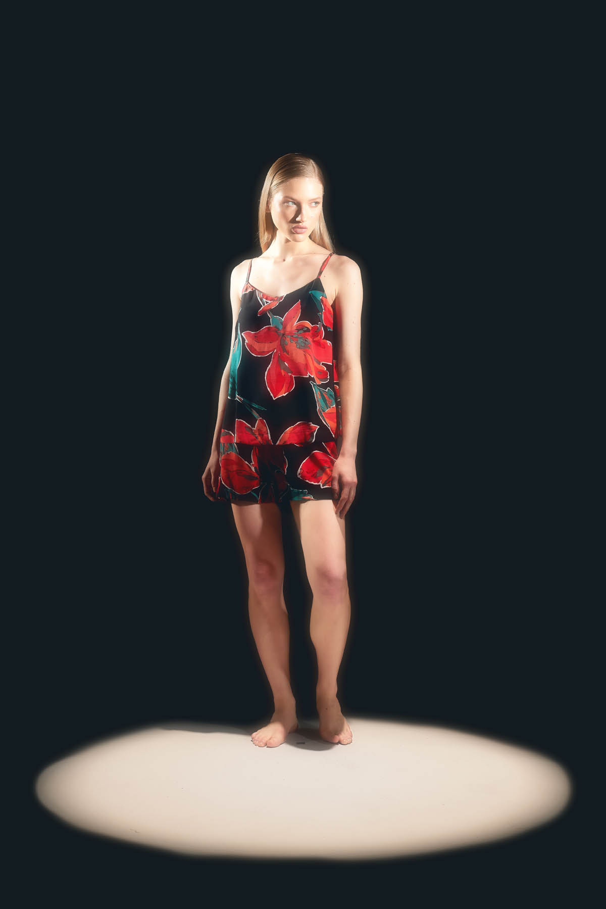 Kadın Vegan Dokuma Ayarlanır İp Askılı V Yaka Atlet