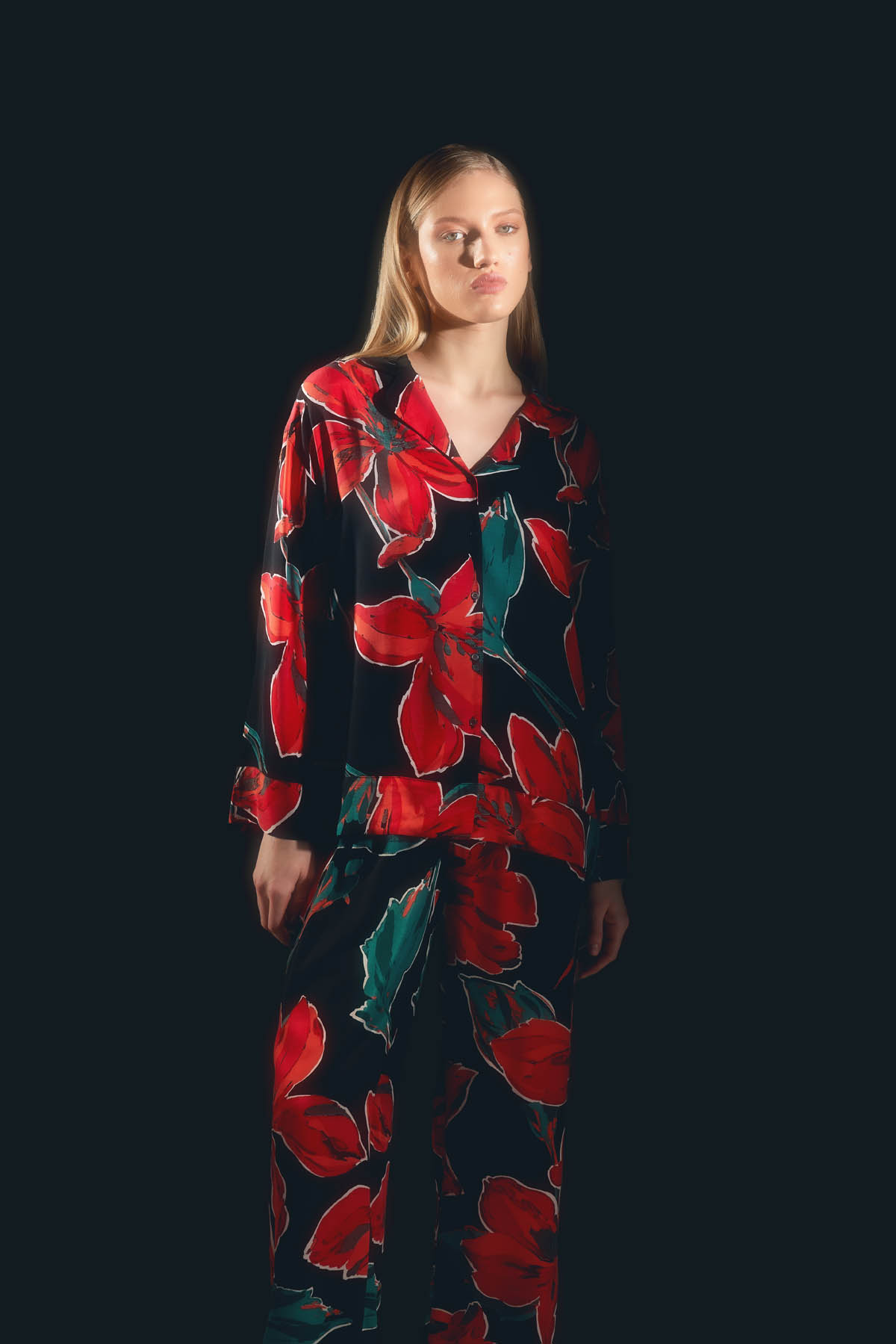 Kadın Vegan Dokuma Uzun Kollu Gömlek